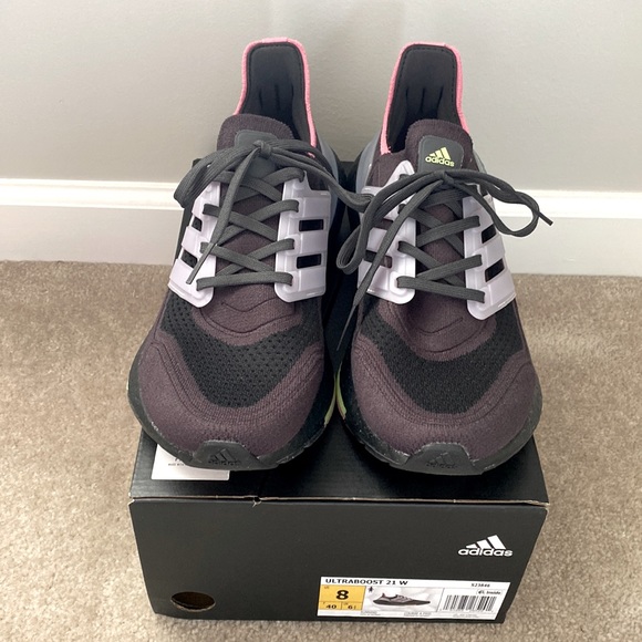 Adidas ultra boost 21 black / multicolored New size 8 - Picture 1 of 5